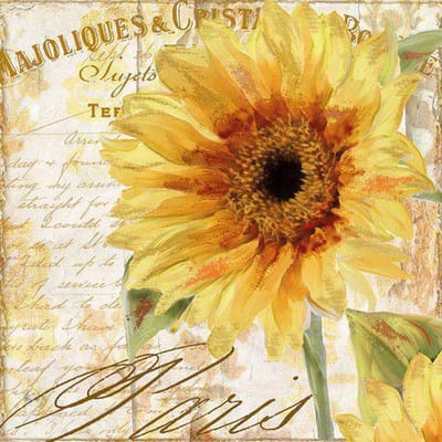 CraftEmotions servetten 5st - Tournesol 33x33cm Ambiente 13309655