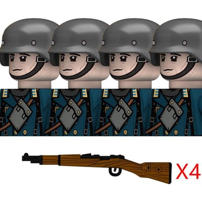 Militaire WO2 Duitse Marine Figuren Bouwstenen Zeeman Soldaten Onderzeeër Commandant Krijger Wapens Componenten Blokken Speelgoed Kinderen