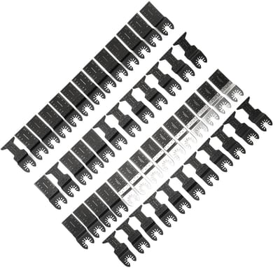 Dailygoods- Zaagbladen 50-Delige Set - Bimetaal/Hout - Duurzaam Koolstofstaal/Roestvrij Staal - Multifunctioneel Gebruik - Precieze Sneden - Compatibel met Populaire Merken
