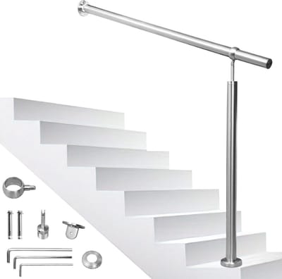 Edelstaal Trapleuning leuning 120cm RVS Reling Wandleuning roestvrij staal