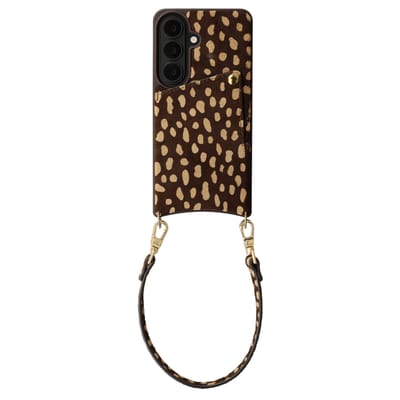 Selencia Hoesje - Geschikt voor Samsung Galaxy S26 - Real Leather Backcover met Pashouder - Fawn Chic