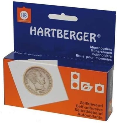 100x Muntstrips 15 mm Zelfklevend - Kartonnen Muntcassettes voor Muntverzameling