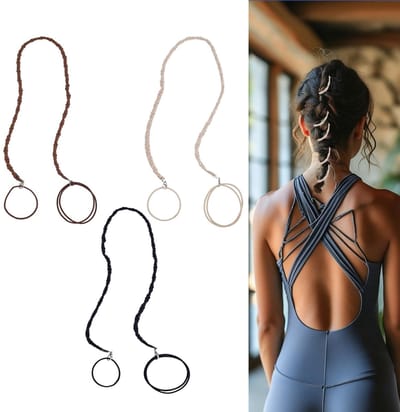 Dailygoods- Haarelastiekjes 3 Stuks - Spiralen/Elastisch - Antislip - Veelkleurig - Geen Schade - Geschikt voor Sport/Outdoor - Paardenstaart