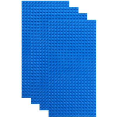 16x32 Basisplaat met Noppen 4 stuks Werkt Met featuring Mainstream s Play KINDEREN'S Creativiteit Speelgoed Accessoires 4pcs16x32 donkerblauwe kleur