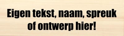 populieren plank te personaliseren met naam, eigen tekst of eigen ontwerp - naambord - bewegwijzering 37x10cm