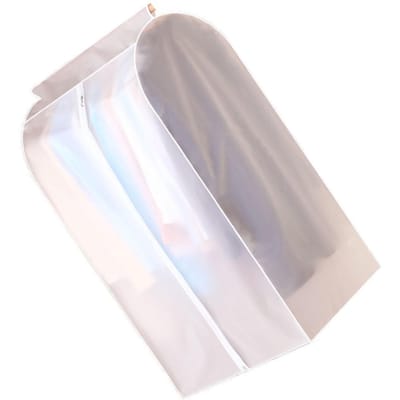 Housse à vêtements suspendue translucide imperméable respirante PEVA pour garde-robe 50 X 60 X 90cm