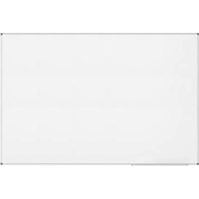 MAULstandaard Whiteboard - met kunststof coating - B 1500 x H 1200 mm- met opbergbak