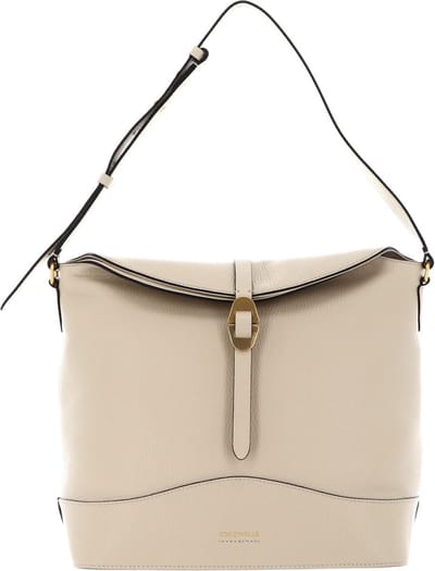 COCCINELLE Leren Handtas Schoudertas Josephine Hand Bag Silk Beige
