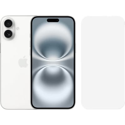 Apple iPhone 16 Plus 256GB Wit + BlueBuilt Screenprotector Glas