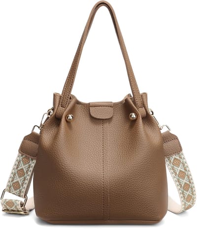 SENDEFN Schoudertas voor dames, handtas, middelgroot, lichte tas, klein, veganistisch leer, schoudertas, hengseltassen dames met verstelbare, afneembare brede riem
