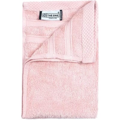 The One Towelling Bamboe Gastendoek - 30 x 50 cm - Kleine handdoek - Bamboe/Katoen - Hypoallergeen - Zalmroze