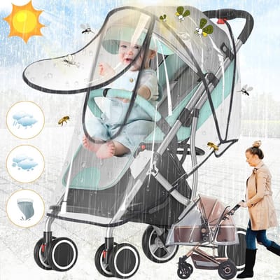 Universele Kinderwagen Regenhoes - Beschermende Waterdichte Hoes voor Wandelwagens