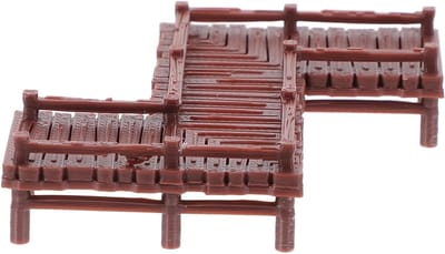 Mini Tuinbrug - Decoratieve brug - Tuin aankleden - Weerbestendig materiaal - 6 cm breed - Bruin
