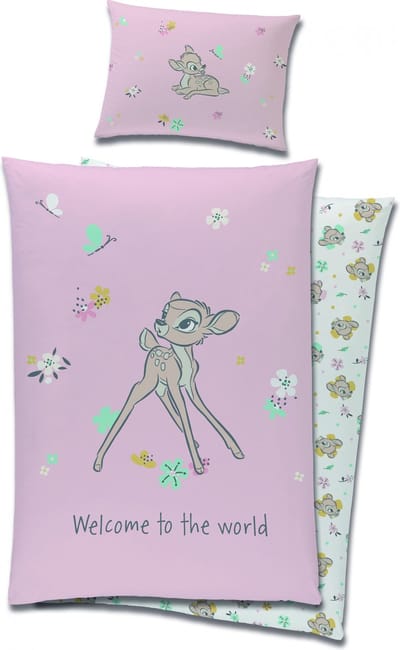 Disney Bambi BABY Dekbedovertrek, Welcome - 90 x 120 cm - Katoen