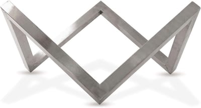 Onderstel voor vuurkorf - Voet stabilisator - Buiten sfeer creëren - Beschermt ondergrond - Ø60 cm - Zilverkleurig