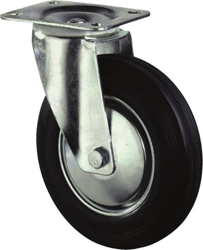 Zwenkw.Rub.Geg.Velg 160Mm Zw. Bev.Pl.13160Mm Zw. Bev.Pl.135X110