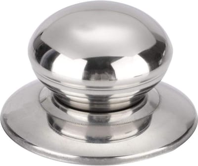 Igoods Dekselknop - Vervangende Handgreep voor Glazen Deksel - RVS Cover Button - Voor Potten- en Pannendeksels - Ø6mm Schroef