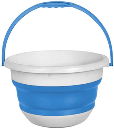 Brunner Vinis Opvouwbare Emmer - 10L - Hittebestendig tot 125°C - Vorstbestendig - TPE Materiaal - BPA-vrij - Voor Camping en Buiten - Met Handvat - Inklapbaar en Ruimtebesparend