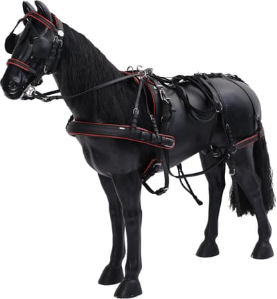 MHS Luxe kunststof enkelspantuig Shetland Zwart / Rood