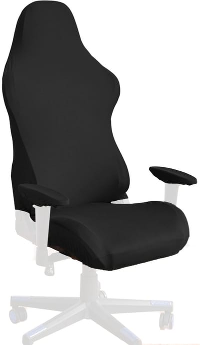 Somstyle Bureaustoelhoes Set - Stoelhoes met Armleuning Bescherming - Universeel - Gaming Stoel Hoes - Zwart