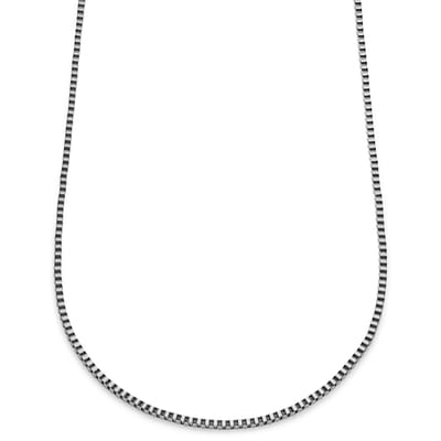 Essentials | 3 mm Zilverkleurige Ketting met Vierkante Venetiaanse Schakels