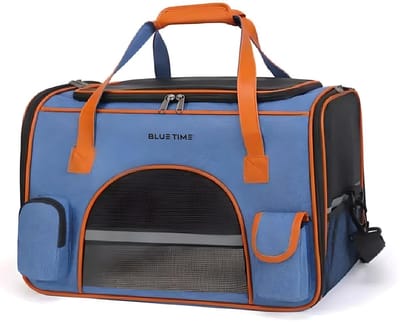 BlueTime ® - Hondentas - Kattentas - Draagtas Hond - Draagtas Kat - Transporttas Hond - Transporttas Kat - Reistas Hond - Reistas Kat - Draagzak Hond - Draagzak Kat - Pet Carrier - Dog Carrier - Cat Carrier - Pet Travel Carrier - Katten Reismand