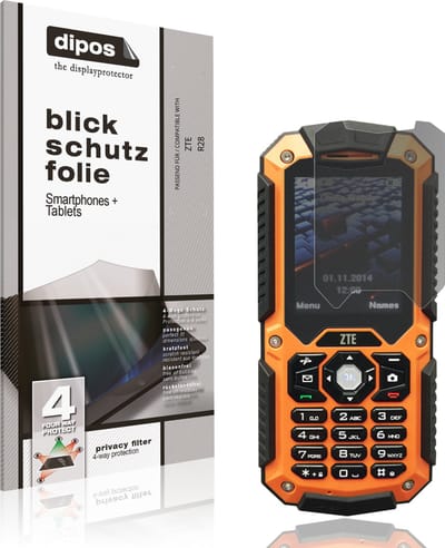 dipos – Matte Privacy Screenprotector geschikt voor ZTE R28 | Anti-Spy Beschermfolie