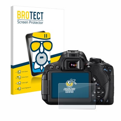 BROTECT - Screenprotector voor Canon EOS 700D - Folie Beschermfolie Beschermglas matte
