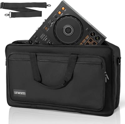 DJ Controller Tas - Draagbare Koffer - Muziek Transport - Waterafstotend Nylon - 41 x 26 x 6.5 cm - Zwart