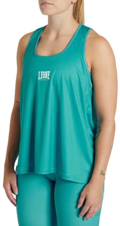 Leone1947 Logo Mouwloos T-shirt Groen L Vrouw