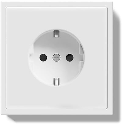 Inbouw Stopcontact Schuko EU-Standaard 16A Enkel Wit Met Klemmen