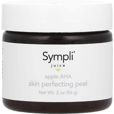 Sympli Beautiful, Juice, Apple AHA Skin Perfecting Peeling, 56g (2oz) black