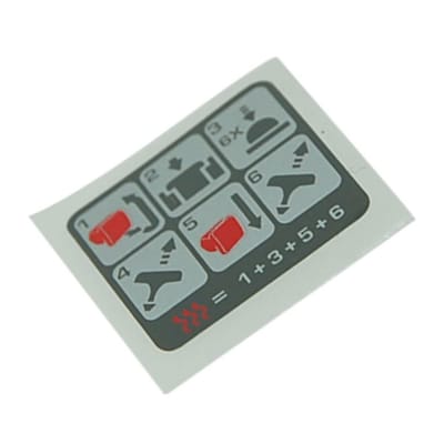 Husqvarna start instructie sticker zaag