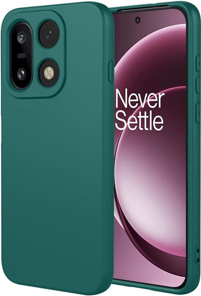 MobyDefend Hoesje - Geschikt voor OnePlus 15 - Matte Siliconen Backcover - Groen