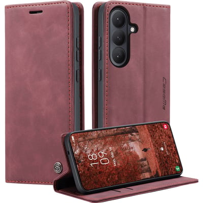 Caseme Samsung Galaxy S26 Business Bookcase Hoesje Rood