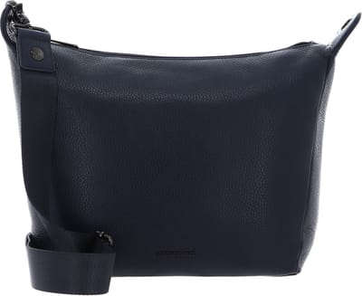 MANDARINA DUCK Leren Schoudertas Mellow Leather Shopper Dress Blue Donkerblauw