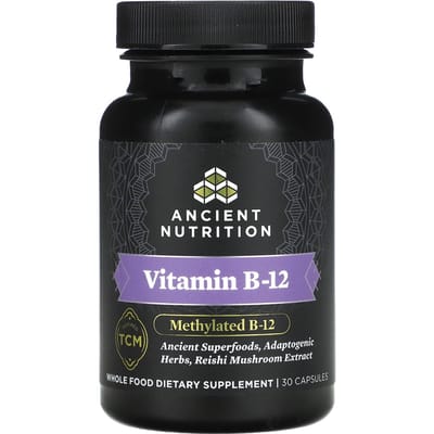 Ancient Nutrition, Vitamine B-12, 30 Capsules