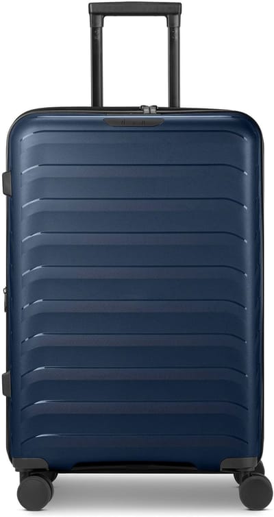d & n Toronto 4 wielen Trolley M 65 cm met uitbreidingsplooi - Harde bagage - TSA slot - navy