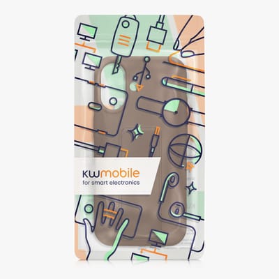 kwmobile back cover voor smartphone - geschikt voor Apple iPhone 17 - 1x beschermhoesje van kunststof - In chocoladebruin