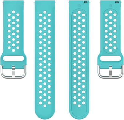 Siliconen bandje - geschikt voor Samsung Galaxy Watch 7 / Watch FE / Watch 6 / Watch 6 Classic / Watch 5 / Watch 5 Pro / Watch 4 / Watch 4 Classic / Watch 3 41 mm / Active / Active 2 / Watch 42 mm - mintgroen