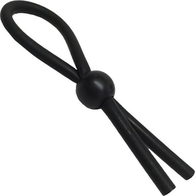 Verstelbare Lasso Cockring I Penisring I Cockring I Siliconen I Met 1 Verstelbare Ring I 7 CM Diameter I Zwart