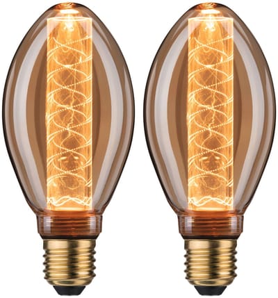 Inner Glow Edition LED-gloeilamp Binnenkolf spiraalpatroon E27 230V 2x230lm 2x4W 1800K Goud