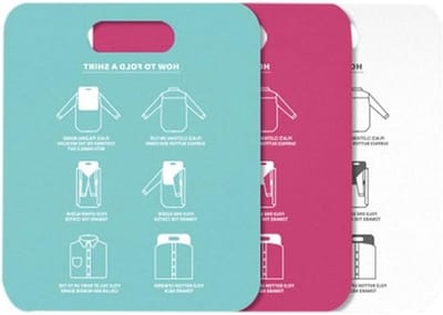 Kleding Vouwplank - Shirt Vouwer - Kleding Opbergen - Duurzaam PP Materiaal - 30.5x25.3 cm - Wit