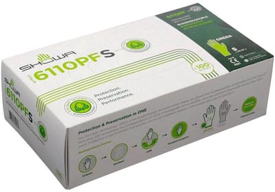 Showa  Wegwerp handschoen -  Bio-nitril - Poeder en Latex vrij- 100 stuks - Maat XS - Groen 6110PF