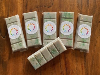 Waxmelts EARL GREY TEA & CUCUMBER waxmelt geur - Linden - handgemaakt - 100% sojawax - aromatic - voor geurbrander - huisparfum