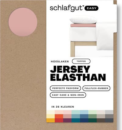 Schlafgut EASY Jersey Elasthan Topper Hoeslaken S - 90x190 - 100x220 154 Purple Mid