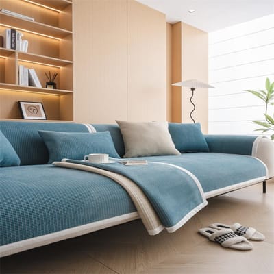 Coussin de canapé en chenille de haute qualité Nouveau coussin antidérapant Universel quatre saisons Housse de tissu de couverture de haute qualité 70x70cm 1pc gray