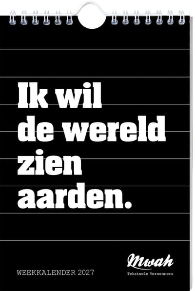 Weekkalender - 2027 - Mwah