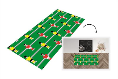 Keukenloper - Loper keuken - Patronen - Voetbal - Sport - 120x50 cm - Keukenloper vinyl