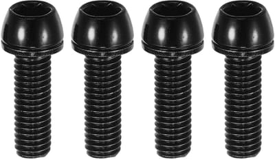 Dailygoods- Conische Bouten Set van 4 - Stelschroeven - M6x20mm - Zwart - Staal - Slijtvast en Corrosiebestendig - Fietsschroeven